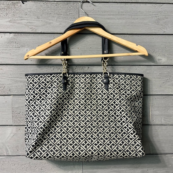 Tommy Hilfiger Logo Catch All Tote Bag Purse - Picture 4 of 10